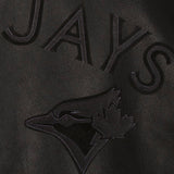 Toronto Blue Jays Full Leather Jacket - Black/Black