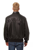 Toronto Blue Jays Full Leather Jacket - Black/Black