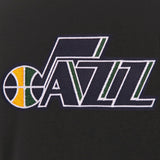 Utah Jazz JH Design Reversible Women Fleece Jacket - Black