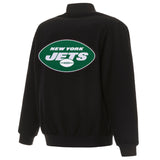 New York Jets Reversible Wool Jacket - Black