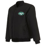 New York Jets Reversible Wool Jacket - Black