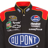 2024 Jeff Gordon JH Design NASCAR Dupont Black-Red Uniform Full-Snap Jacket - J.H. Sports Jackets