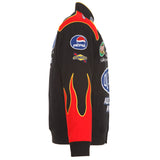 2024 Jeff Gordon JH Design NASCAR Dupont Black-Red Uniform Full-Snap Jacket - J.H. Sports Jackets