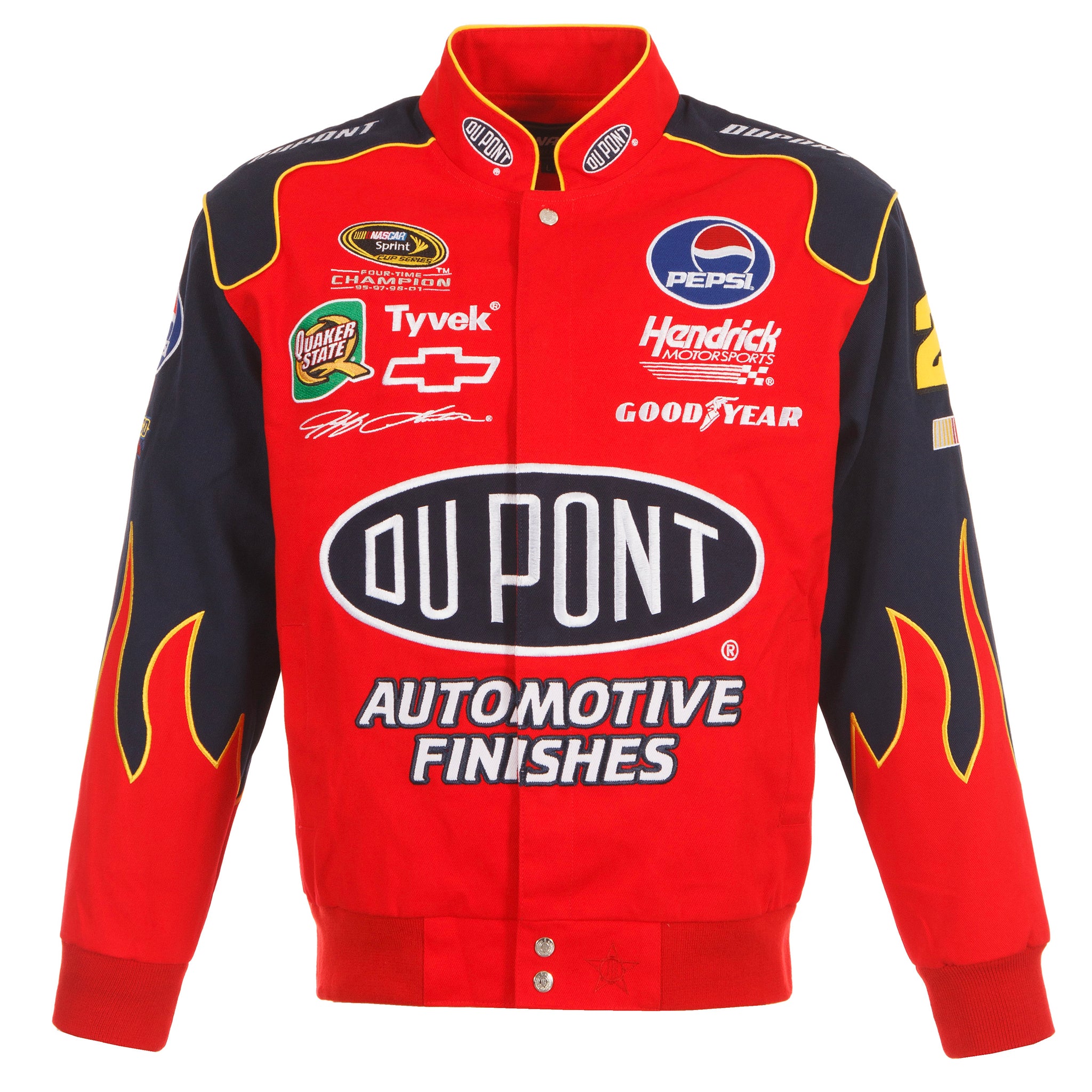 2024 Jeff Gordon JH Design NASCAR Dupont Navy-Red Uniform Full-Snap ...