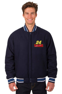 Jeff Gordon Wool Varsity Jacket - Navy