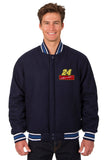 Jeff Gordon Wool Varsity Jacket - Navy