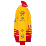 Nascar Joey Logano JH Design Yellow Shell Pennzoil Twill Uniform Full-Snap Jacket