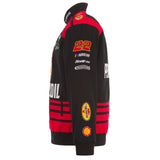 2024 Joey Logano JH Design NASCAR Pennzoil Black Full-Snap Jacket - J.H. Sports Jackets