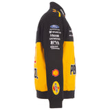 Joey Logano JH Design 2026 Pennzoil Full-Snap Twill Racing Jacket – Black - J.H. Sports Jackets