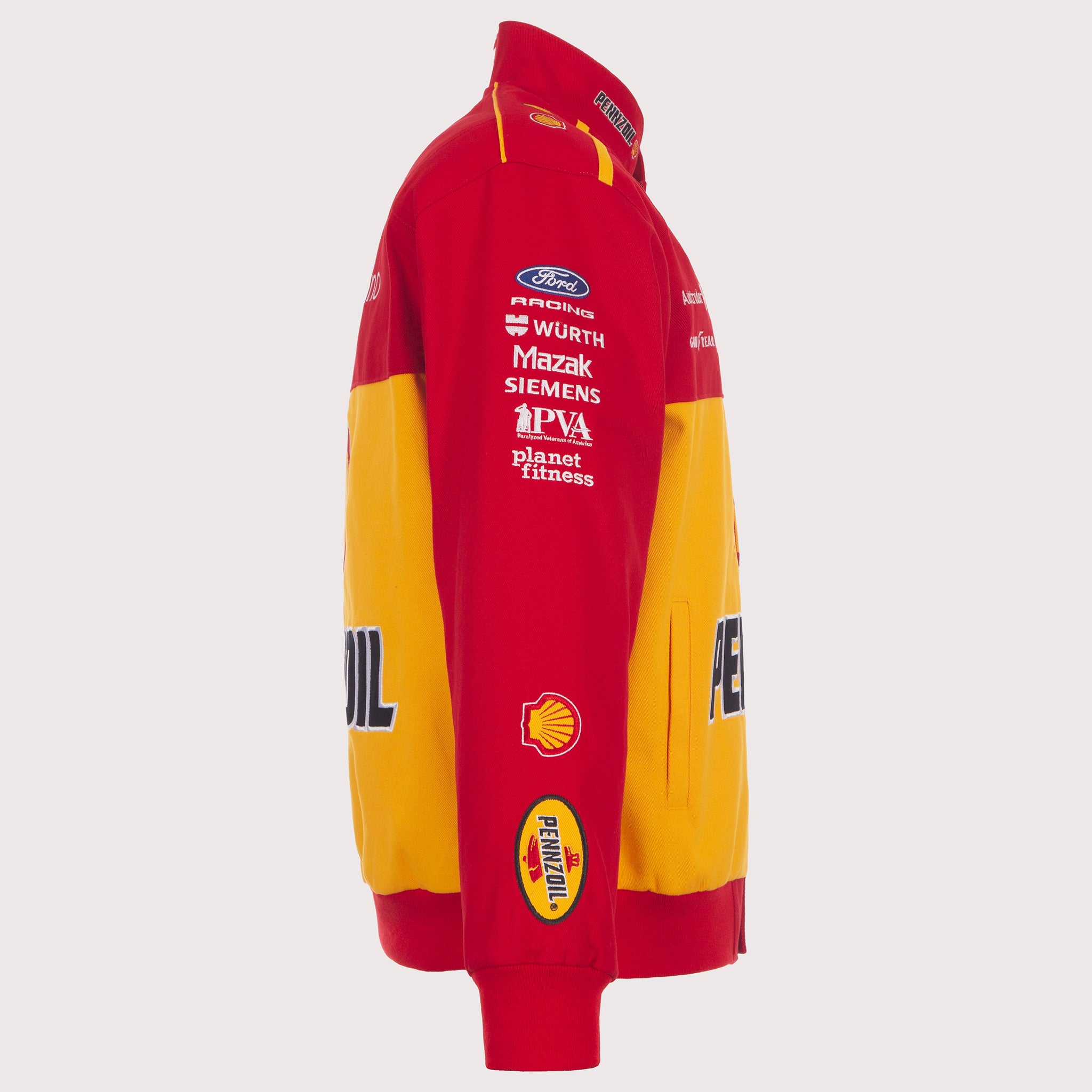 Joey Logano JH Design 2026 Pennzoil Full-Snap Twill Racing Jacket – Re