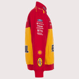 Joey Logano JH Design 2026 Pennzoil Full-Snap Twill Racing Jacket – Red/Yellow - J.H. Sports Jackets