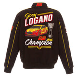 Joey Logano 2018 Monster Energy NASCAR Cup Series Champion Twill Full-Snap Jacket – Black