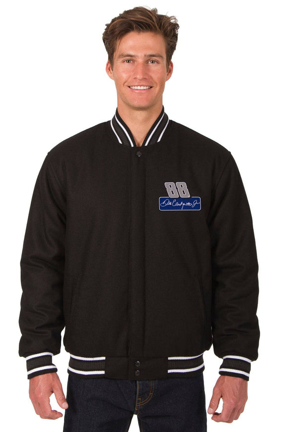 Dale Earnhardt Jr. Wool Varsity Jacket - Black