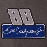 Dale Earnhardt Jr. Wool & Leather Varsity Jacket - Charcoal/Navy