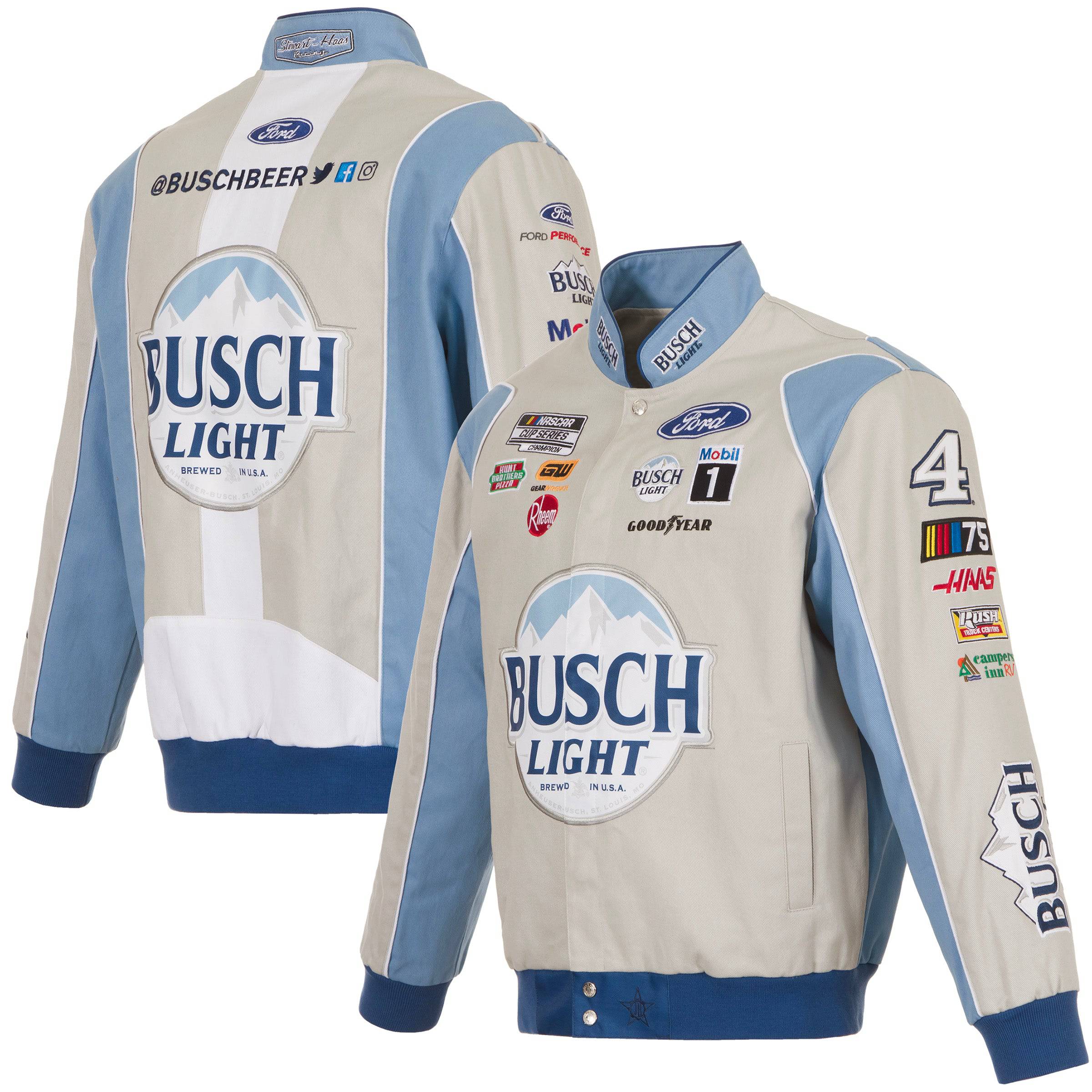 ナ*ん様 JH Design Miller Lite Kurt Buschジャケ VTG JH DESIGN Nacscar Miller Lite Kurt Busch Embroidered