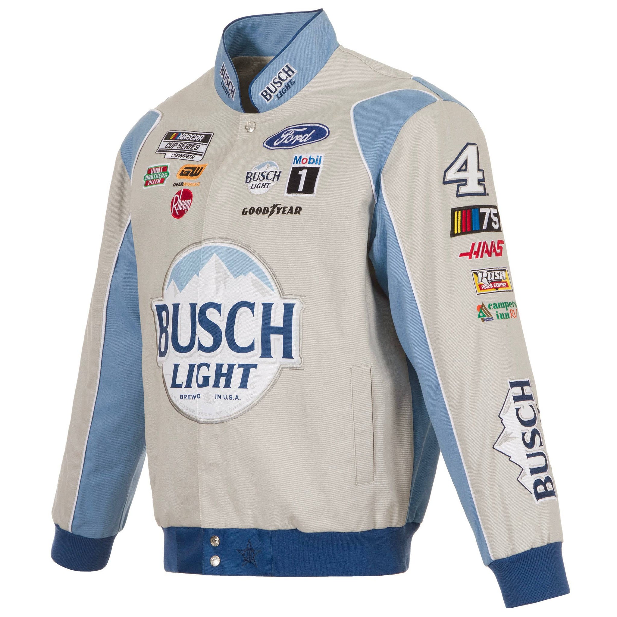 JH DESIGN レーシングジャケット　Kyle Busch グレー/ネイビー JH DESIGN レーシングジャケットKyle Busch グレー/ネイビー