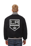 Los Angeles JH Design Wool Handmade Full-Snap Jacket - Black - J.H. Sports Jackets