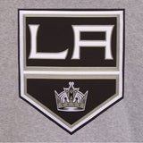 NHL Los Angeles Kings  JH Design Two-Tone Reversible Fleece Jacket - Gray/Black