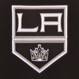 Los Angeles Kings - JH Design Reversible Fleece Jacket with Faux Leather Sleeves - Black/White