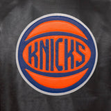 New York Knicks Full Leather Jacket - Black