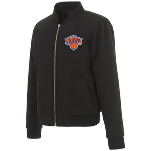 New York Knicks JH Design Reversible Women Fleece Jacket - Black