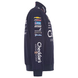 Kyle Busch JH Design 2026 Cheddar's  Full-Snap Twill Racing Jacket - Navy - J.H. Sports Jackets