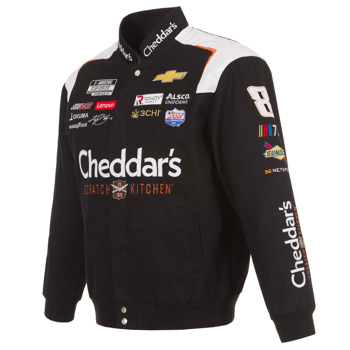 Nascar Kyle Busch JH Design Cheddar's Cotton Twill Uniform Full Snap ...