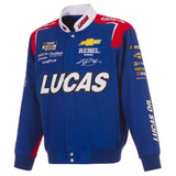 2025 Kyle Busch Lucas Oil Black Uniform Full-Snap Jacket-Royal