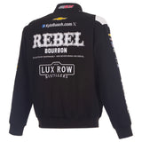 Kyle Busch JH Design 2026 Rebel Full-Snap Twill Racing Jacket – Black - J.H. Sports Jackets