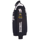 Kyle Busch JH Design 2026 Rebel Full-Snap Twill Racing Jacket – Black - J.H. Sports Jackets