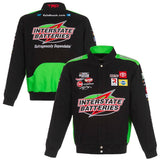 Kyle Busch Interstate Batteries Twill Full-Snap Jacket-Black