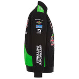 Kyle Busch Interstate Batteries Twill Full-Snap Jacket-Black