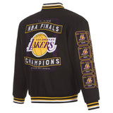 Los Angeles Lakers Commemorative Reversible Wool Championship Jacket - Black