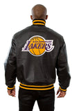 Los Angeles Lakers Full Leather Jacket - Black