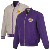 Los Angeles Lakers Reversible Full-Zip Flight Jacket