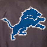 Detroit Lions Poly Twill Varsity Jacket - Black