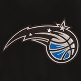 Orlando Magic Reversible Wool Jacket - Embroidered Logos JH Design Black