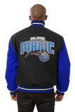 Orlando Magic Embroidered Handmade Wool Jacket - Black/Royal