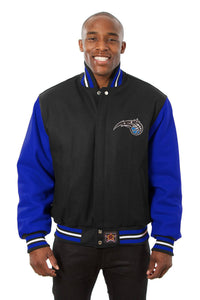 Orlando Magic Embroidered Handmade Wool Jacket - Black/Royal