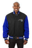 Orlando Magic Embroidered Handmade Wool Jacket - Black/Royal