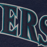 Seattle Mariners Full Leather Jacket - Navy