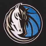 Dallas Mavericks Reversible Wool Jacket - Embroidered Logos JH Design Black