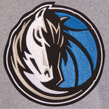 Dallas Mavericks  JH Design Two-Tone Reversible Fleece Jacket - Gray/Black