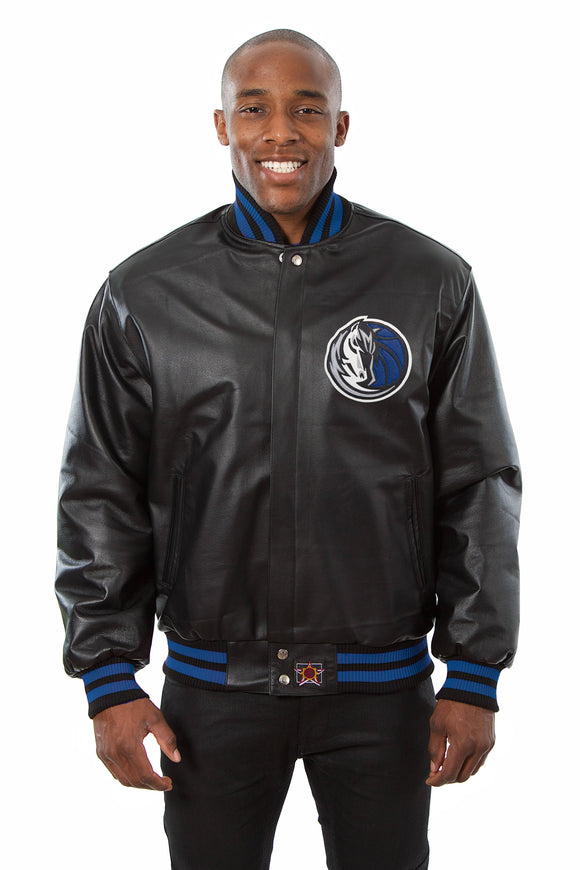 Dallas Mavericks Full Leather Jacket - Black