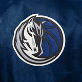 Dallas Mavericks Full Leather Jacket - Navy