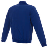 New York Mets Lightweight Nylon Bomber Jacket-Royal -Vintage Logo