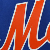 New York Mets Wool Jacket w/ Handcrafted Leather Logos - Royal