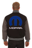 Dodge Mopar Embroidered Wool Jacket - Black/Grey