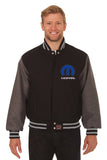 Dodge Mopar Embroidered Wool Jacket - Black/Grey