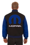 Dodge Mopar Embroidered Wool Jacket - Black/Royal